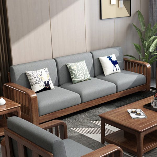 Mẫu ghế sofa tay gỗ đẹp hiện đại - Hình ảnh 3