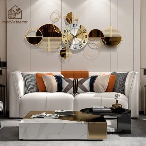 Đồng hồ trang trí hiện đại cho phòng khách