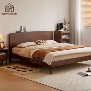 Giường Ngủ Gỗ Tự Nhiên Phong Cách Hàn