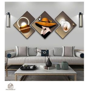 Tranh Treo Tường Phòng Khách Cô Gái Nghệ Thuật Hiện Đại